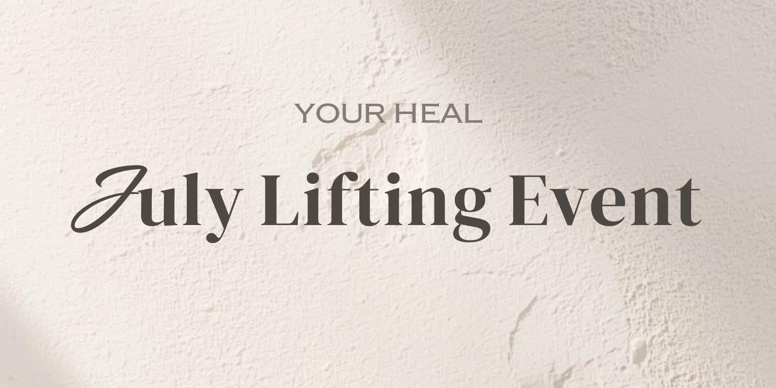 ✨ 7월 Lifting EVENT